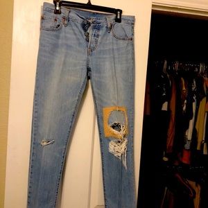 Ripped Levi 501 CT Jeans